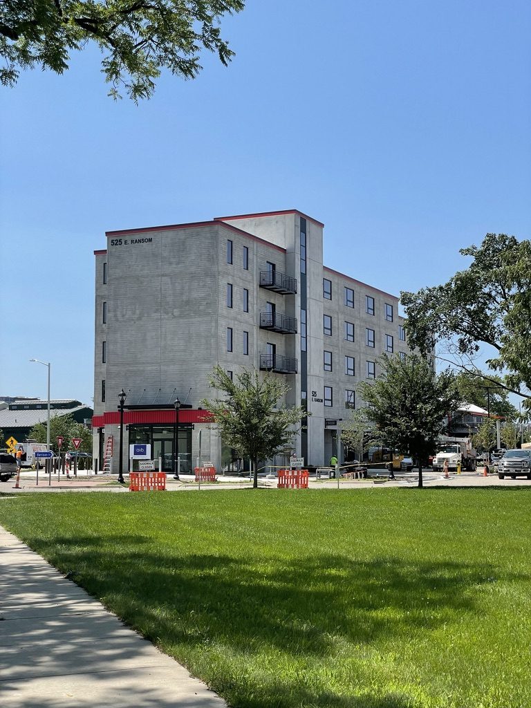 Harrison Circle, completed exterior at 525 E. Ransom