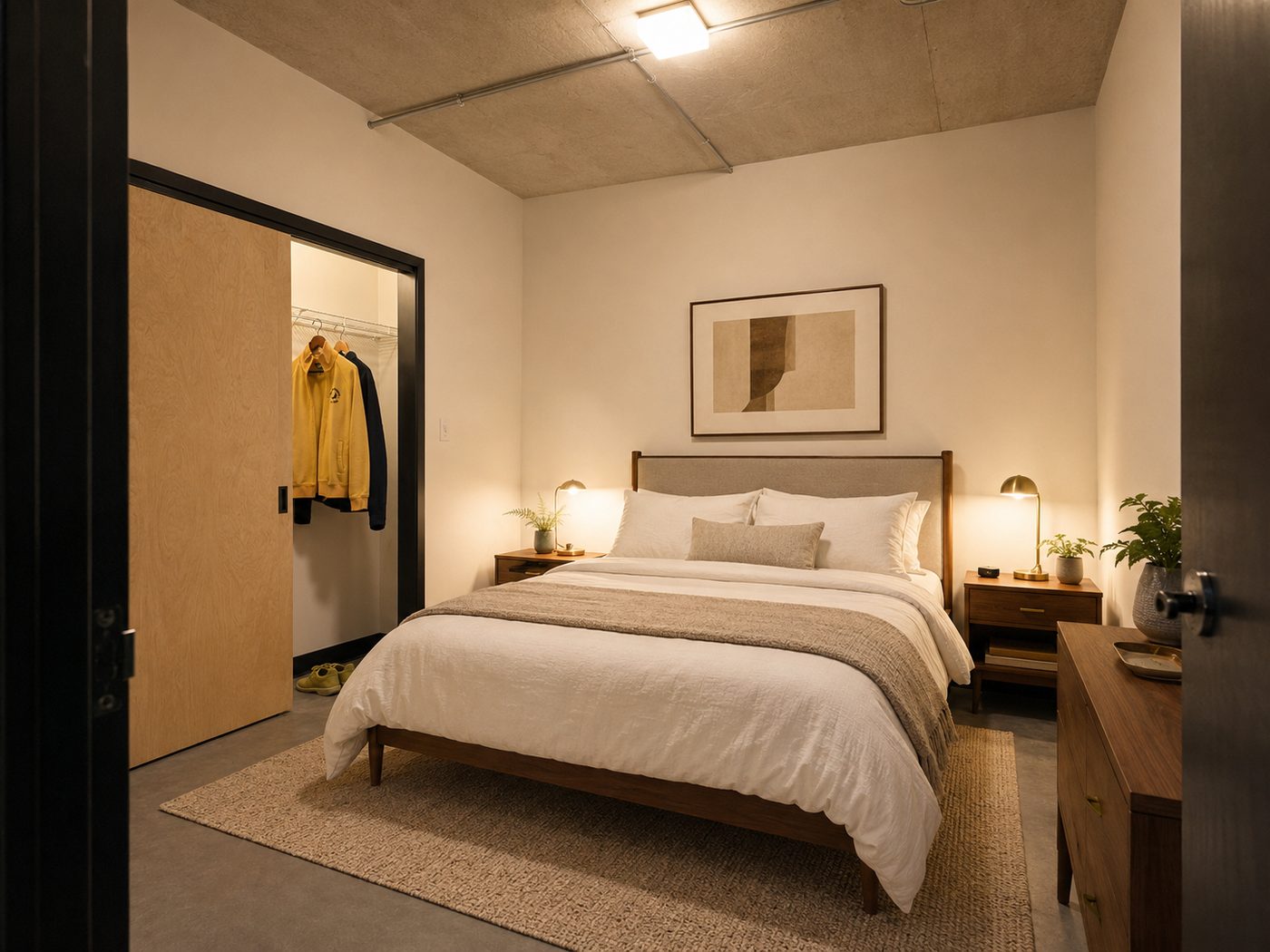 Harrison Circle, finished bedroom