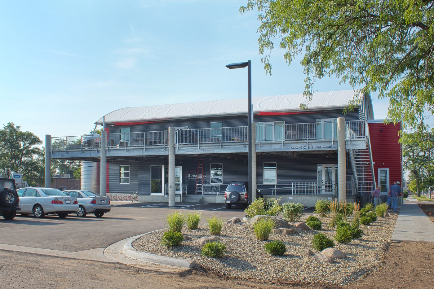 Norbridge Building, completed exterior at 500-510 E. Butler Court