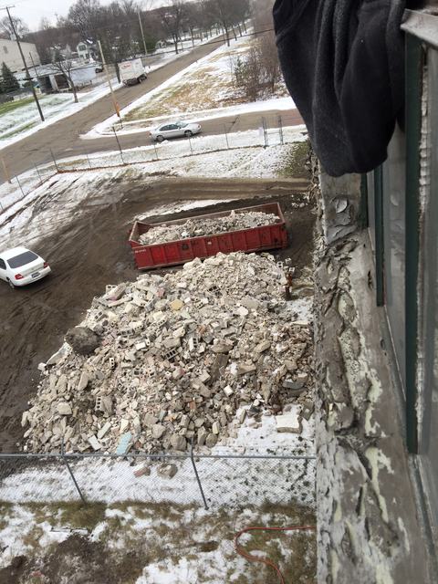 Walbridge Common, demolition debris