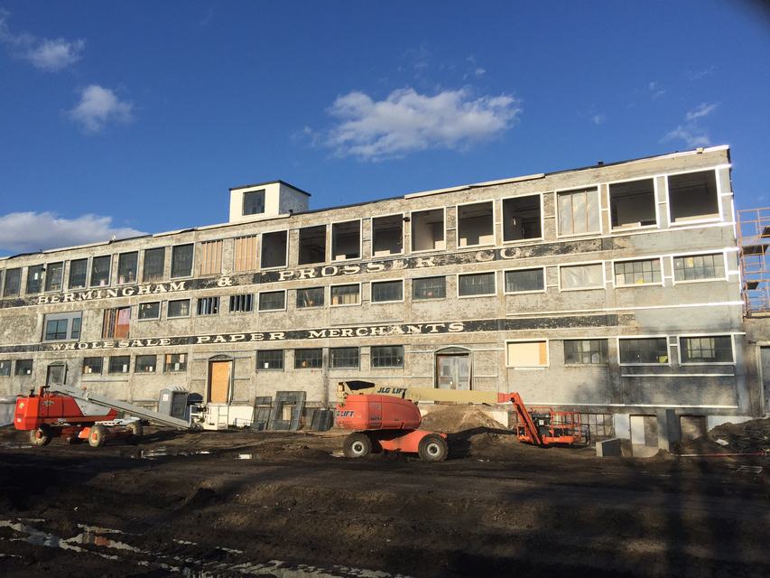 Walbridge Common, rooftop work